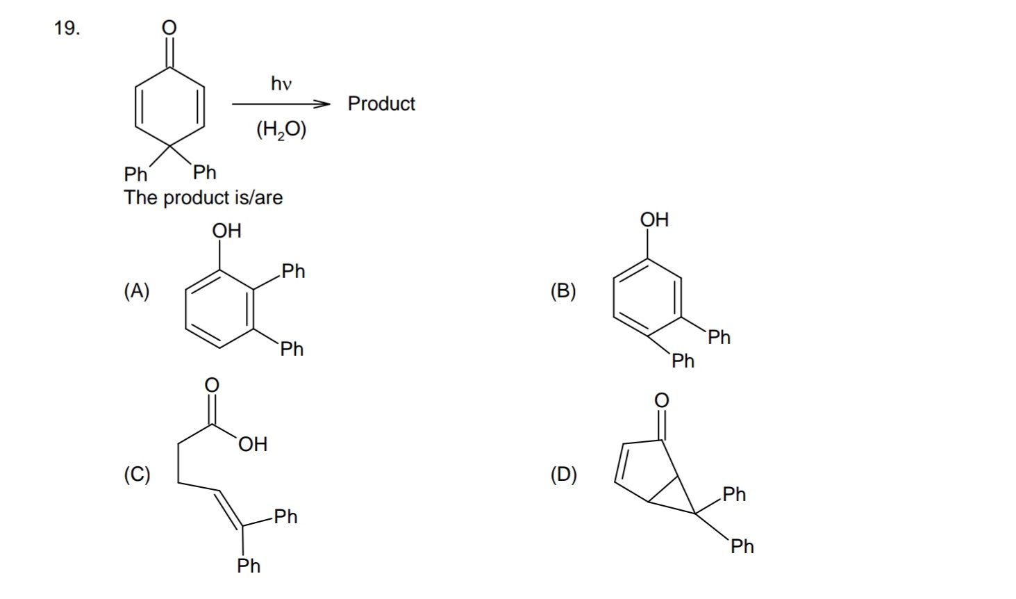 Photochemical rearrangement of 4,4‐diphenylcyclohexa‐2,5‐dien‐1‐ol